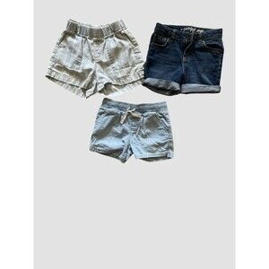 Lot of 3 Girls Denim Shorts Size Small (6/6X) Cat & Jack Copper Key Assorted